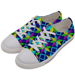 Pattern Star Abstract Background Men s Low Top Canvas Sneakers