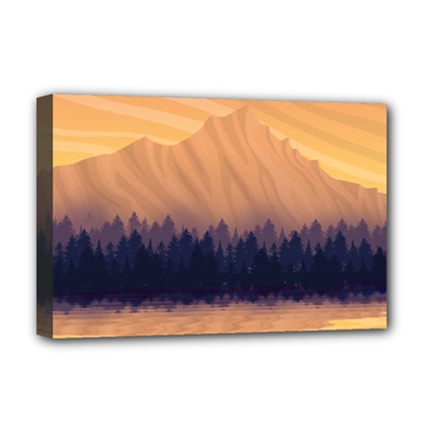 Landscape Nature Mountains Sky Deluxe Canvas 18  X 12  (stretched) by Hannah976
