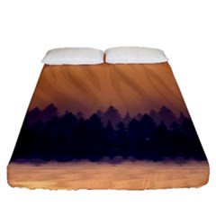 Landscape Nature Mountains Sky Fitted Sheet (queen Size) by Hannah976