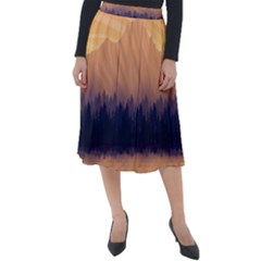 Landscape Nature Mountains Sky Classic Velour Midi Skirt  by Hannah976