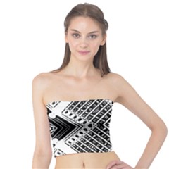 Pattern Tile Repeating Geometric Tube Top