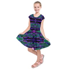 Abstract Pattern Desktop Wallpaper Kids  Short Sleeve Dress by Hannah976