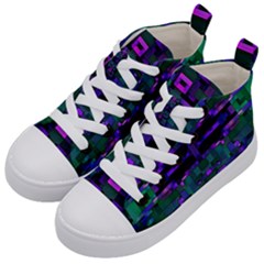 Abstract Pattern Desktop Wallpaper Kids  Mid-top Canvas Sneakers