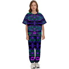 Abstract Pattern Desktop Wallpaper Kids  T-shirt And Pants Sports Set by Hannah976