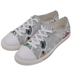 Peisles Pattern Module Design Women s Low Top Canvas Sneakers