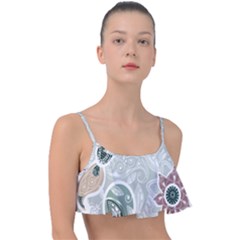 Peisles Pattern Module Design Frill Bikini Top by Hannah976
