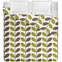 Leaf Plant Pattern Seamless Duvet Cover Double Side (king Size)