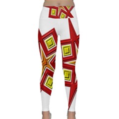 Pattern Tile Decorative Design Star Lightweight Velour Classic Yoga Leggings