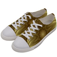 Background Pattern Golden Yellow Women s Low Top Canvas Sneakers by Hannah976