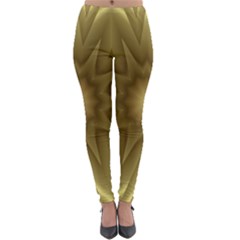 Background Pattern Golden Yellow Lightweight Velour Leggings by Hannah976