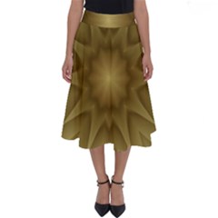 Seamless Pattern Green Garden Perfect Length Midi Skirt