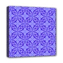 Decor Pattern Blue Curved Line Mini Canvas 8  x 8  (Stretched) View1