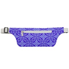 Decor Pattern Blue Curved Line Active Waist Bag