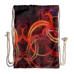 Colorful Prismatic Chromatic Drawstring Bag (Large)