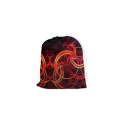Background Fractal Abstract Drawstring Pouch (xs)