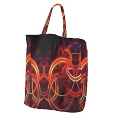 Background Fractal Abstract Giant Grocery Tote
