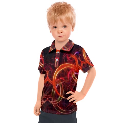 Abstract Seamless Pattern Kids  Polo T-shirt by Hannah976