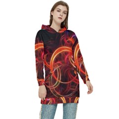 Colorful Prismatic Chromatic Women s Long Oversized Pullover Hoodie