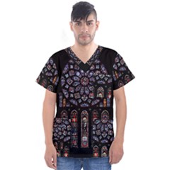 Rosette Cathedral Men s V-neck Scrub Top