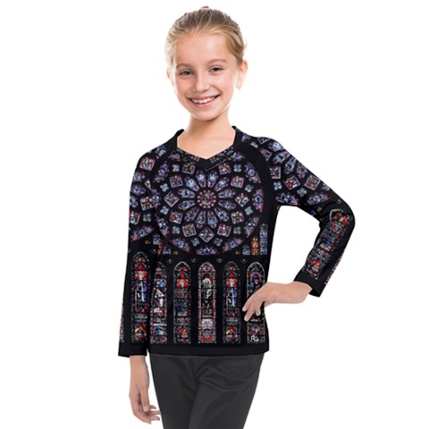 Rosette Cathedral Kids  Long Mesh T-shirt by Hannah976