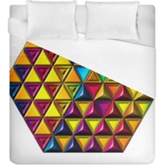 Cube Diced Tile Background Image Duvet Cover (king Size) by Hannah976