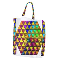 Cube Diced Tile Background Image Giant Grocery Tote by Hannah976