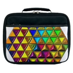 Cube Diced Tile Background Image Lunch Bag by Hannah976