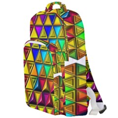 Cube Diced Tile Background Image Double Compartment Backpack by Hannah976