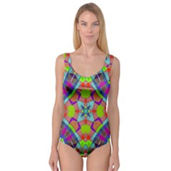 Farbenpracht Kaleidoscope Pattern Princess Tank Leotard 