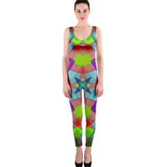 Farbenpracht Kaleidoscope Pattern One Piece Catsuit