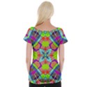 Farbenpracht Kaleidoscope Pattern Cap Sleeve Top View2