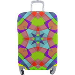 Farbenpracht Kaleidoscope Pattern Luggage Cover (large) by Hannah976