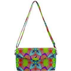 Farbenpracht Kaleidoscope Pattern Removable Strap Clutch Bag by Hannah976