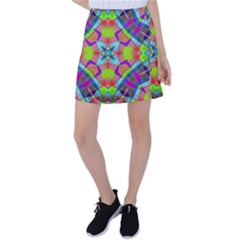 Farbenpracht Kaleidoscope Pattern Tennis Skirt