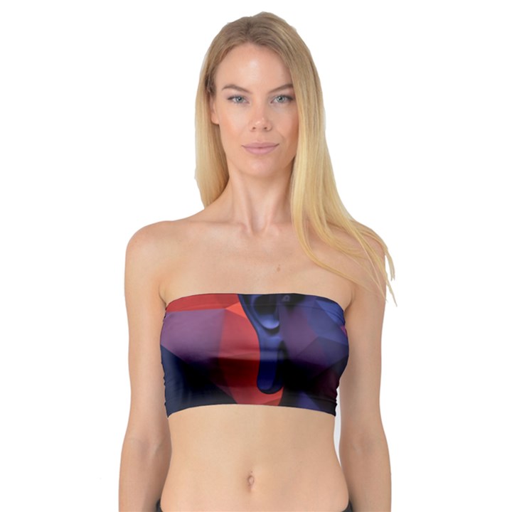 Let That Shit Go Buddha Low Poly (6) Bandeau Top