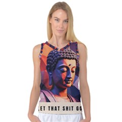 Let That Shit Go Buddha Low Poly (6) Women s Basketball Tank Top by 1xmerch