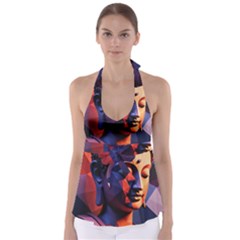 Let That Shit Go Buddha Low Poly (6) Tie Back Tankini Top by 1xmerch