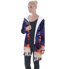 Let That Shit Go Buddha Low Poly (6) Longline Hooded Cardigan by 1xmerch
