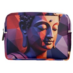 Let That Shit Go Buddha Low Poly (6) Make Up Pouch (medium) by 1xmerch