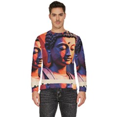 Let That Shit Go Buddha Low Poly (6) Men s Fleece Sweatshirt by 1xmerch