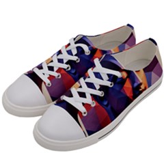 Let That Shit Go Buddha Low Poly (6) Women s Low Top Canvas Sneakers by 1xmerch