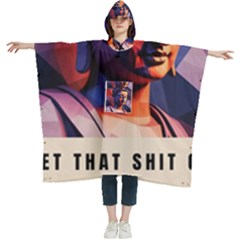 Let That Shit Go Buddha Low Poly (6) Women s Hooded Rain Ponchos by 1xmerch