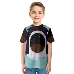 Astronaut Space Astronomy Universe Kids  Sport Mesh T-shirt