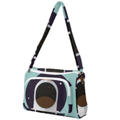 Astronaut Space Astronomy Universe Front Pocket Crossbody Bag