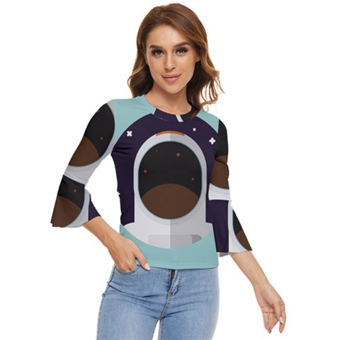 Astronaut Space Astronomy Universe Bell Sleeve Top by Sarkoni