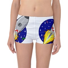 Rocket Ship Launch Vehicle Moon Boyleg Bikini Bottoms