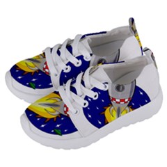 Rocket Ship Launch Vehicle Moon Kids  Lightweight Sports Shoes