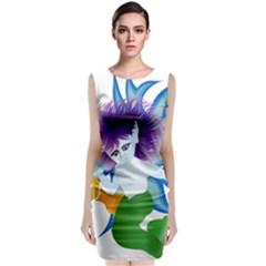 Mermaid Fantasy Undersea Merman Classic Sleeveless Midi Dress