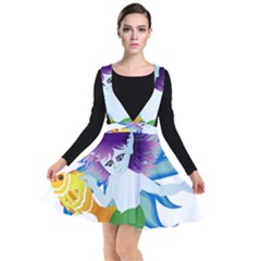 Mermaid Fantasy Undersea Merman Plunge Pinafore Dress by Sarkoni