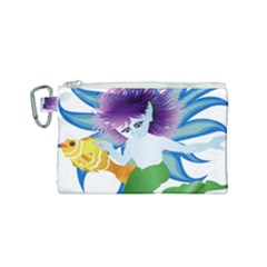 Mermaid Fantasy Undersea Merman Canvas Cosmetic Bag (small)